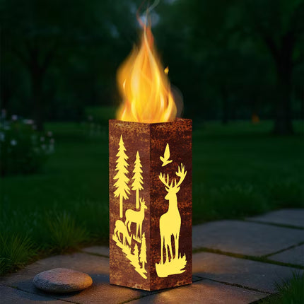 ijzeren hertenlamp voor terras