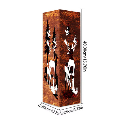 rustieke tuinverlichting hertenmotief