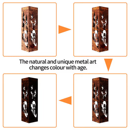 vintage herten decoratie lamp tuin