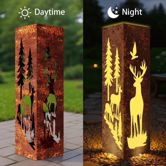 3d lichtbox bosdesign buiten