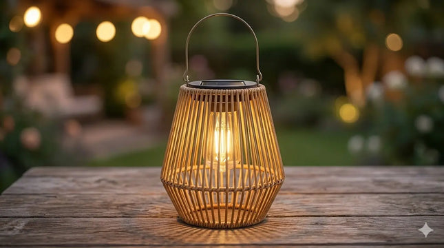 natuurlijke solar lantaarn tuin